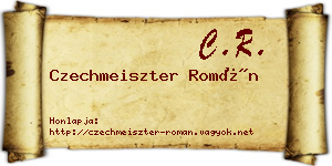 Czechmeiszter Román névjegykártya